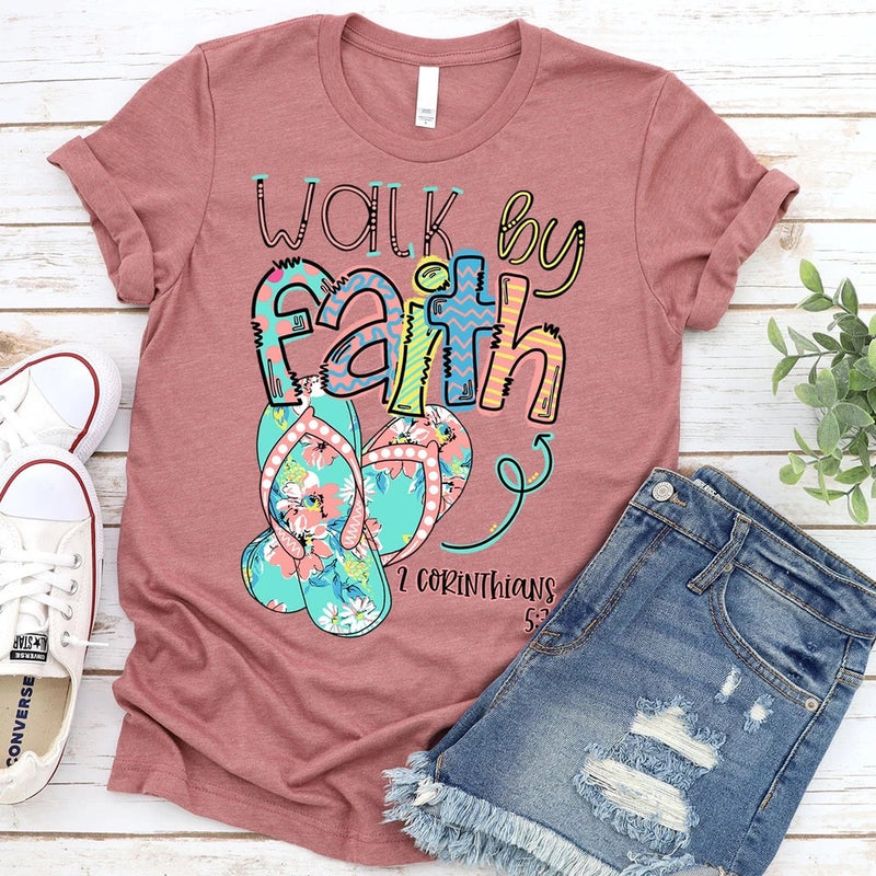 Walk by faith tshirt