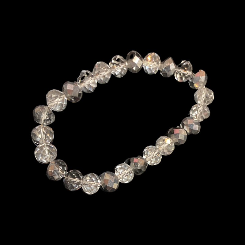 Silver bead bracelet