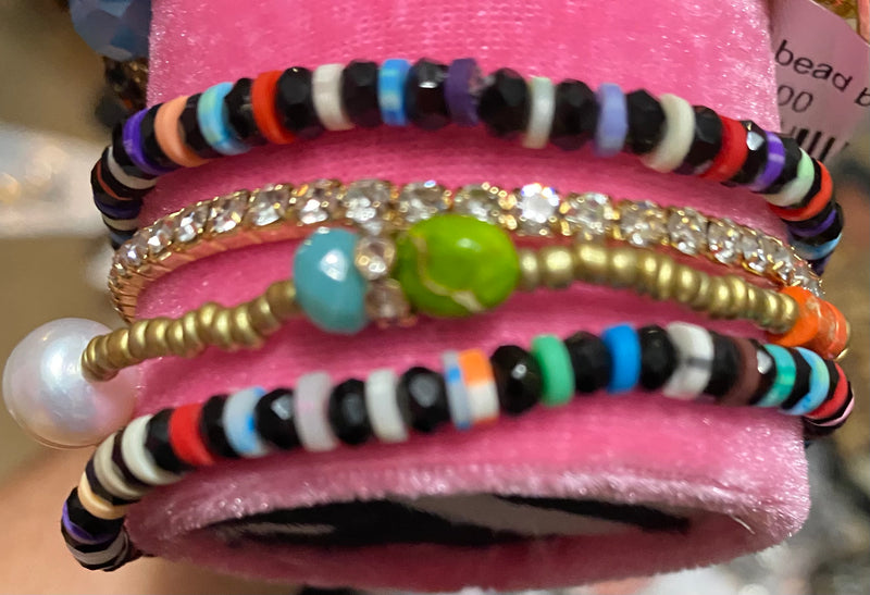 Colored stackable bracelet