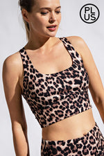 Leopard sports bra