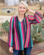 Striped multi color long sleeve