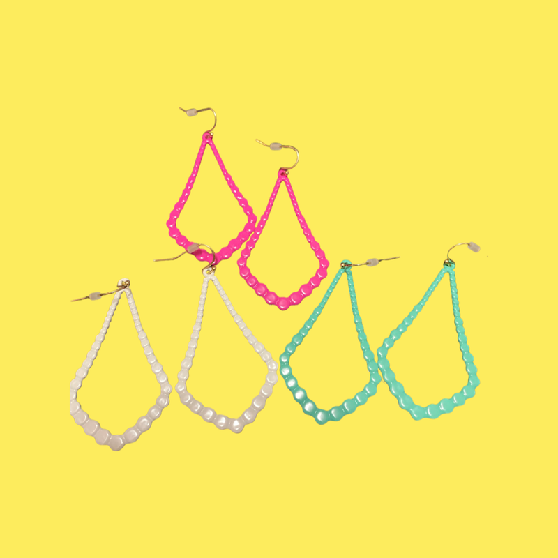 Colored earrings